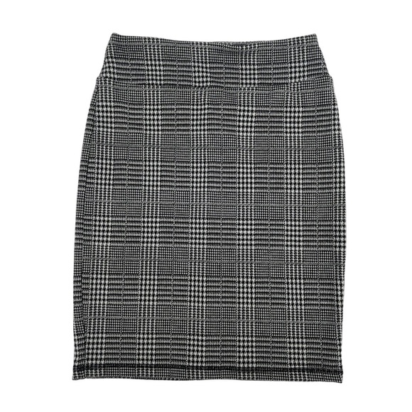 14th & Union Checkered Pencil Knee Length Skirt Size XS Petite Women's - Picture 1 of 5